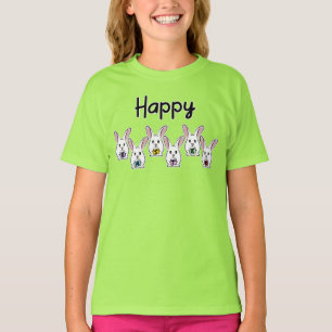 T-shirt Lapins de Pâques en forme d'oeuf