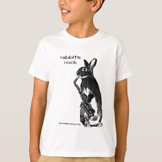 T-shirt Lapins Rock ! (Devant)