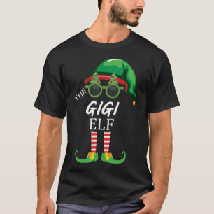 T-shirt L'appariement familial de Noël de l'elfe Gigi