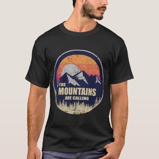 T-shirt L'appel des montagnes graphique (Devant)