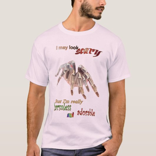 T-shirt L'application pour hommes Tarantula sans danger. T (Devant)