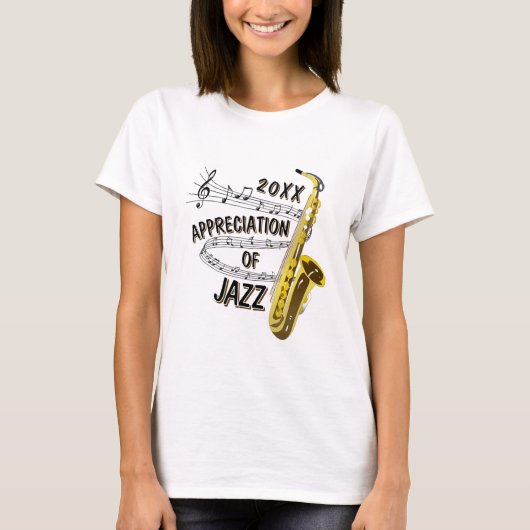 T-shirt L'appréciation du jazz (Devant)