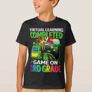T-shirt L'apprentissage virtuel a terminé le jeu en 3e ann