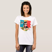 T-shirt LAPPY ARTFLAG DESIGN - chemises blanches ou noires (Devant entier)