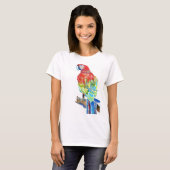 T-shirt L'Aquarelle de Macaw Parrot d'Australie T Shirt (Devant entier)
