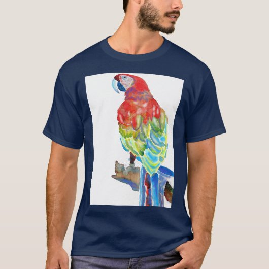 T-shirt L'Aquarelle de Macaw Parrot d'Australie T Shirt (Devant)