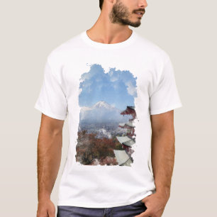 T-shirt L'aquarelle du Mont Fuji Japon