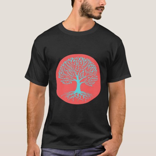 T-shirt L'arbre de la forêt vintage (Devant)
