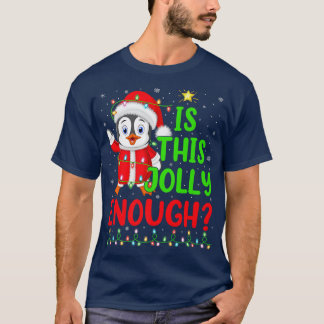 T-shirt L'Arbre De Noël De L'Éclairage Est Ce Pingouin Ass