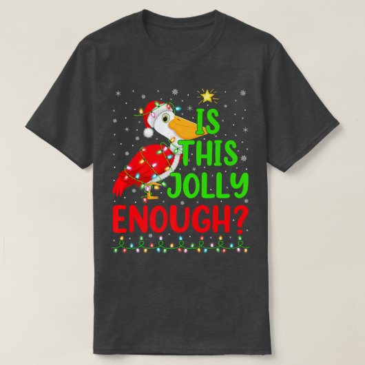 T-shirt L'Arbre De Noël Éclairage Est Ce Jolly Assez Pélic (Design devant)