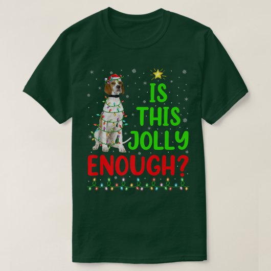 T-shirt L'Arbre De Noël Est Ce Jolly Assez Anglais Pointer (Design devant)