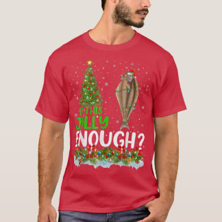 T-shirt L'Arbre De Noël Est Ce Jolly Assez Halibut Mais Po