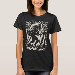 T-shirt L'Arbre de Noël Goth Krampus Krampus Y Horreur P