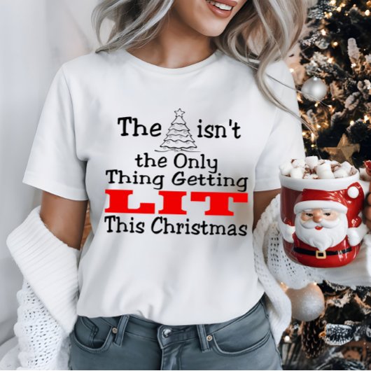 T-shirt L'arbre de Noël n'est pas seulement éclairé