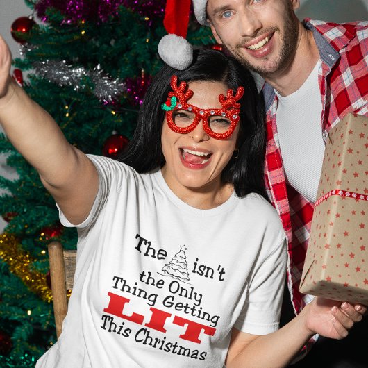 T-shirt L'arbre de Noël n'est pas seulement éclairé