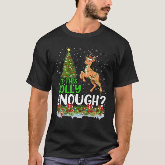 T-shirt L'Arbre D'Éclairage De Noël Est Cette Jolie Antelo (Devant)