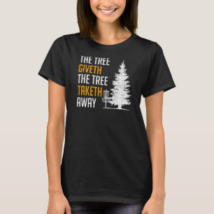 T-shirt L'arbre loin Frisbee Disque Golf Costume amusant H