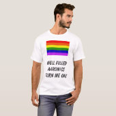 T-shirt l'arc-en-ciel, filledAaronics bon m'allument ! (Devant entier)