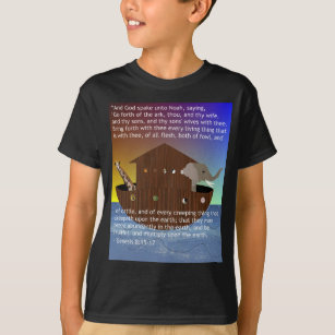 T-shirt L'arche de Noé (avec l'écriture sainte) a badiné