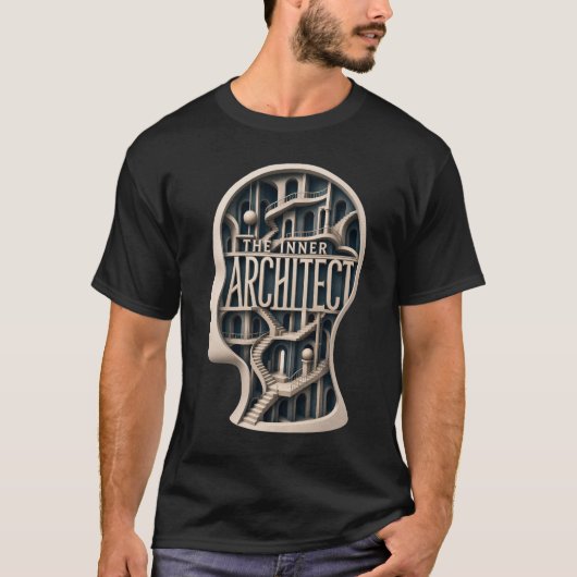 T-shirt L'architecte intérieur — Architecture de l'esprit (Devant)