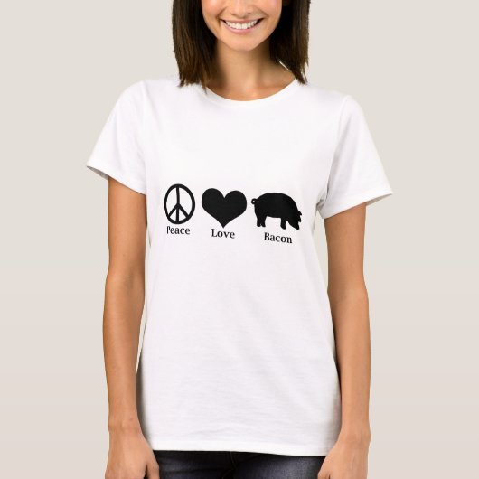 T-shirt Lard d'amour de paix (Devant)