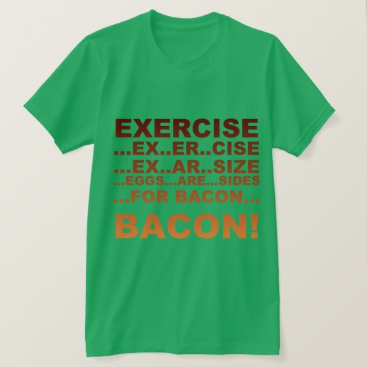 T-shirt Lard d'exercice (Design devant)