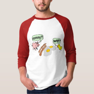 T-shirt Lard et cauchemar d'oeufs