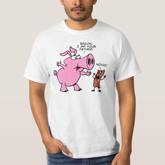 T-shirt Lard, je suis votre père (Devant)