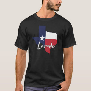 T-shirt Laredo, Texas Drapeau Carte Hommes