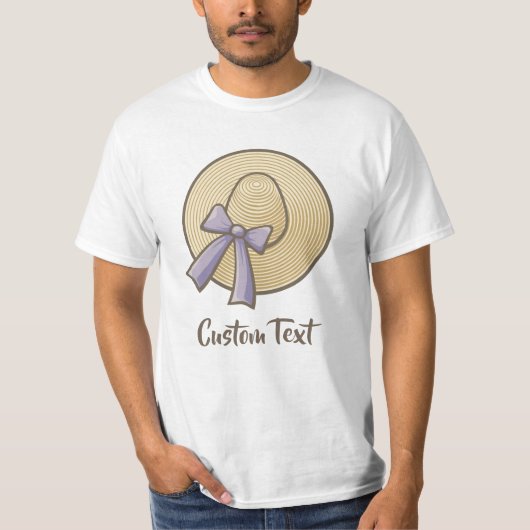 T-shirt Large Casquette beige clair (Devant)