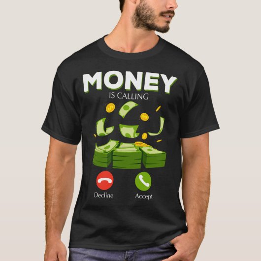 T-shirt L'argent appelle Cash Business Hustler (Devant)