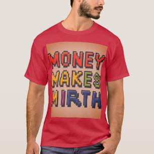 T-shirt l'argent fait miroiter