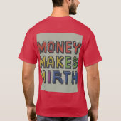 T-shirt l'argent fait miroiter (Dos)