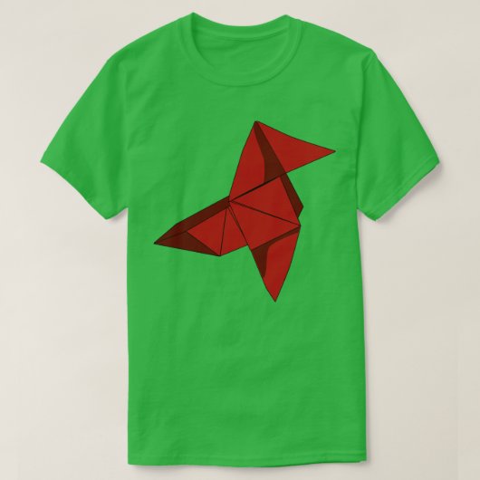 T-shirt L'argent hisse Origami (Design devant)