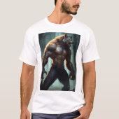T-shirt L'argent Werewolf : Embodent de la conception de T (Devant)