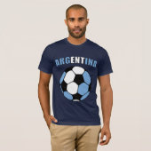 T-shirt L'Argentine Footy (foncé) (Devant entier)