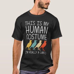 T-shirt Lark Halloween Costume humain Passerine Bird Easy 