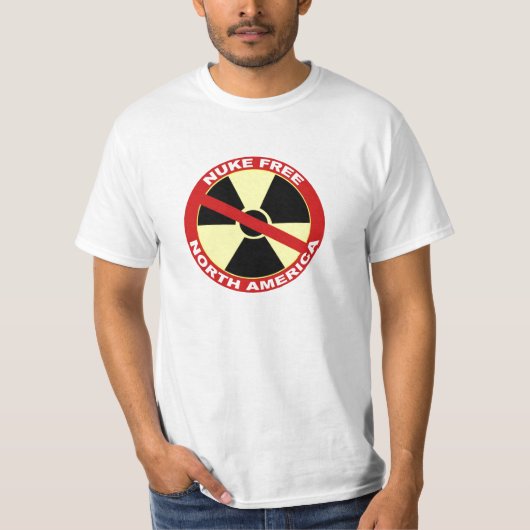 T-shirt L'arme nucléaire libèrent l'Amérique du Nord (Devant)