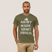 T-shirt L'armée. Armée Fière. (Devant entier)