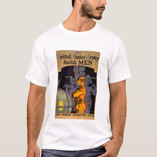 T-shirt L'armée construit des hommes (Devant)