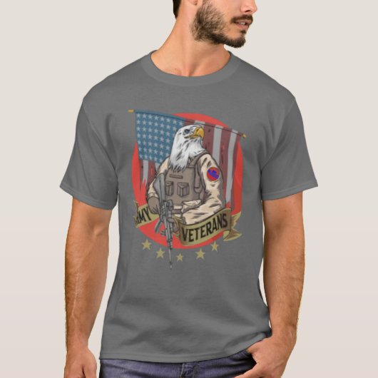 T-shirt L'armée des vétérans de l'aigle (Devant)