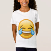 T-Shirt Larmes d'emoji de joie drôles (Devant)
