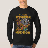 T-shirt Larping Events Foam Weapon Mode On (Devant)