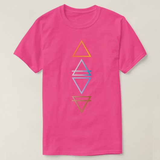 T-shirt L'arrière - plan blanc Elements (Design devant)