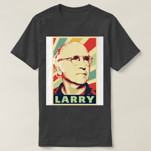 T-shirt Larry David Colours Vintages (Design devant)