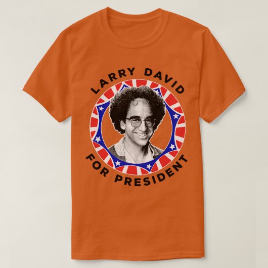 T-shirt Larry David Pour Le Design Rétro D'Origine (Design devant)