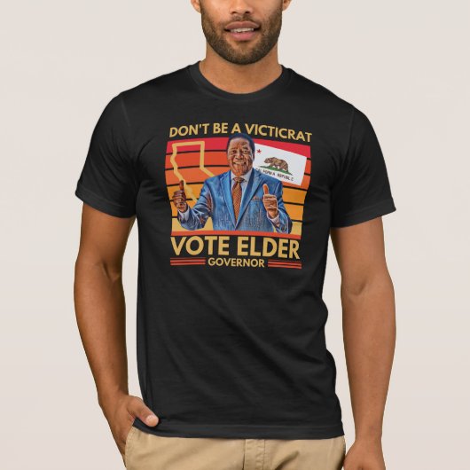 T-shirt Larry Elder, gouverneur de Californie (Devant)