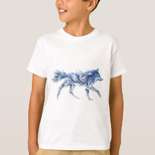 T-shirt L'art Abstrait du loup : Illustration géométrique 