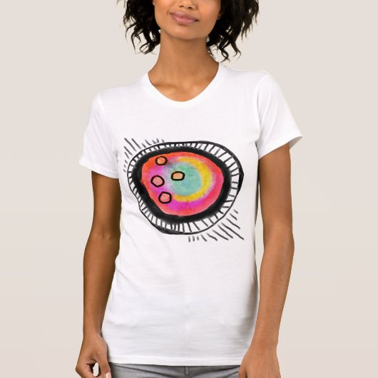 T-shirt L'art Abstrait funky à porter (Devant)