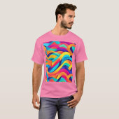 T-shirt L'art Abstrait Wavy (Devant entier)